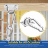 GLARKS 40pcs M8 Stainless Steel Pad Eye Plate Hook and