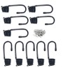 10Pcs Bungee Cord Hooks Spiral Bungee Hooks Cord Hook Wire