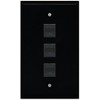 RiteAV 1 Gang 3 Port Cat5e Ethernet Wall Plate -