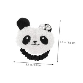 Mikinona Cute Panda Hair Ties Girls Ponytail Holders Animal Print Elastic Hair Bands for Women