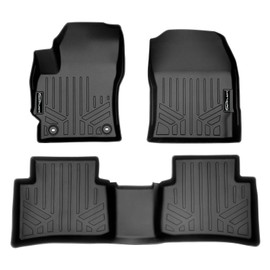 SMARTLINER Custom Fit Floor Mats 2 Row Liner Set Black for 2020 Toyota Corolla Sedan