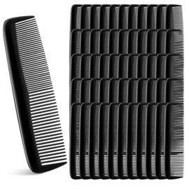 150 Pcs Hair Combs Bulk 5 Inch Pocket Combs Black Comb Fine and Wide Double Tooth Plastic Comb for Men and Women Hotel Travel Charity Homeless Nursing Home Salon Beard Hair Dressing Styling
