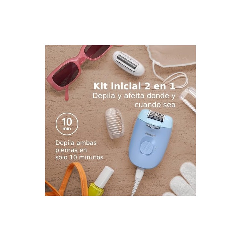 Philips Depiladora Eléctrica Serie 4000 para Mujer Uso en Piernas