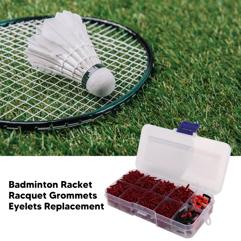 POWERTI 1500Pcs 1 Box Badminton Racket Racquet Grommets Eyelets Replacement