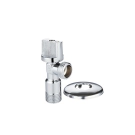 ZencQ Angle Valve 1/2 Inch Wall Connection, 1/2 Inch Hose Connection, Corner Control Valve, Angle Valve Sink for Cold Hot Water Drinking Water