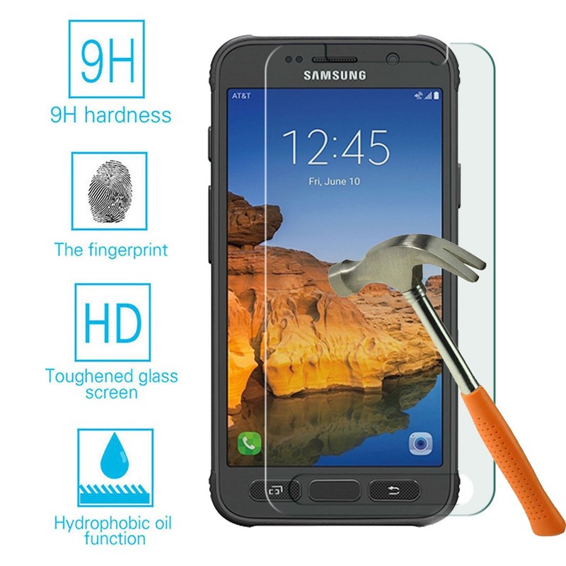 [3 Pack] (Galaxy S7 Active) Tempered Glass Screen Protector [Not