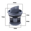 eMagTech Washer Drainage Pump Drain Outlet Seal Cover Plug Compatible