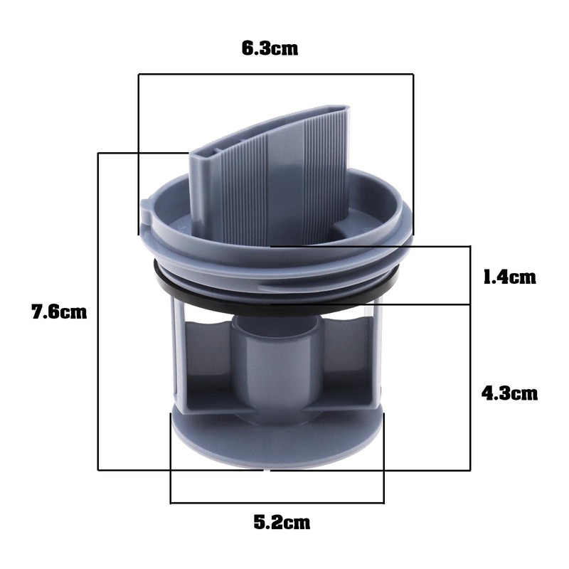 eMagTech Washer Drainage Pump Drain Outlet Seal Cover Plug Compatible