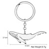 WEVENI Dolphin Keyring Whale Key Ring Rings Jellyfish Charms Fish