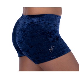 Fischer 77134 Girls' Velvet Gymnastics Shorty in Cloudy Velvet Look, Ökotex 100-Certified, Various Sizes and Colours, 38