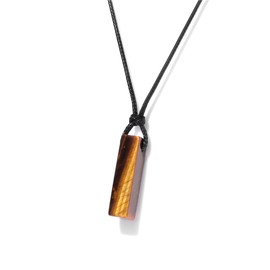 Vifaleno Tiger Eye Necklace, Leather