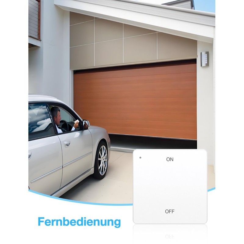 Maxcio Smart WLAN Garage Door Opener, Compatible with Alexa/Google Home,