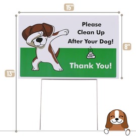 Mr. Pen- No Pooping Dog Signs for Yard