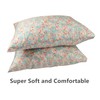 Floral Pillowcase Set of 2, Queen Size Ultra-Soft Cotton Pillow