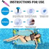 2 Pack Inflatable Pool Wammock, 4-in-1 Multi-Purpose Water Pool Float,