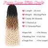 Leeven 24 Inch Ombre Goddess Locs Crochet Hair 1B27613# Crochet