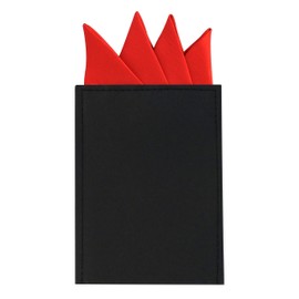 The Tie Co™ Premium Collection Pre Folded Point Pocket Square/Hanky/Handkerchief (Red)