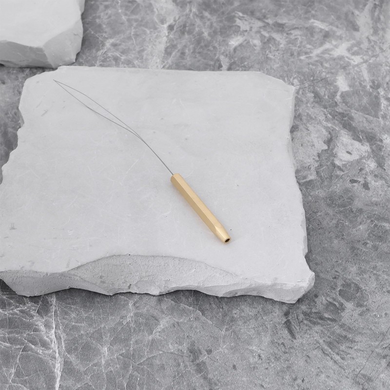 LT Easiyl 2pcs Brass Fly Tying Bobbin Threader for Fly