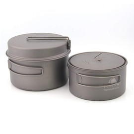 TOAKS Titanium Pot Camp Cookware Combo Set CMB-1350-900 CMB-1600-1300 (CMB-1350-900)