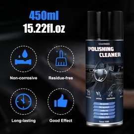 EAWONGEE Interior Car Cleaner & Protectant, 450ml, Multi-Surface Polish for Plastic, Leather, Vinyl, 2pcs