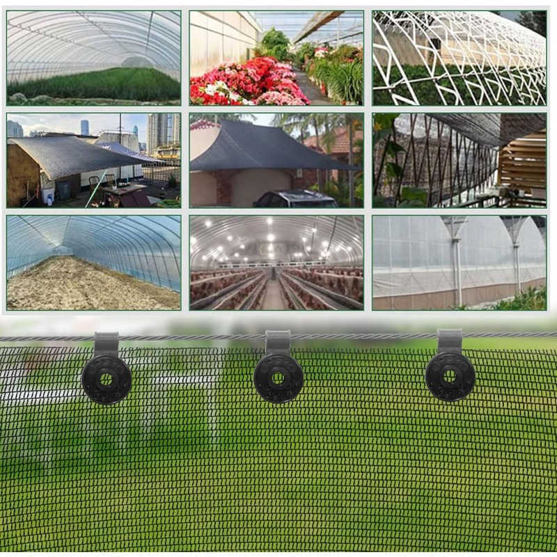100 Pack Shade Cloth Clips, Round Plastic Sun Shade Net