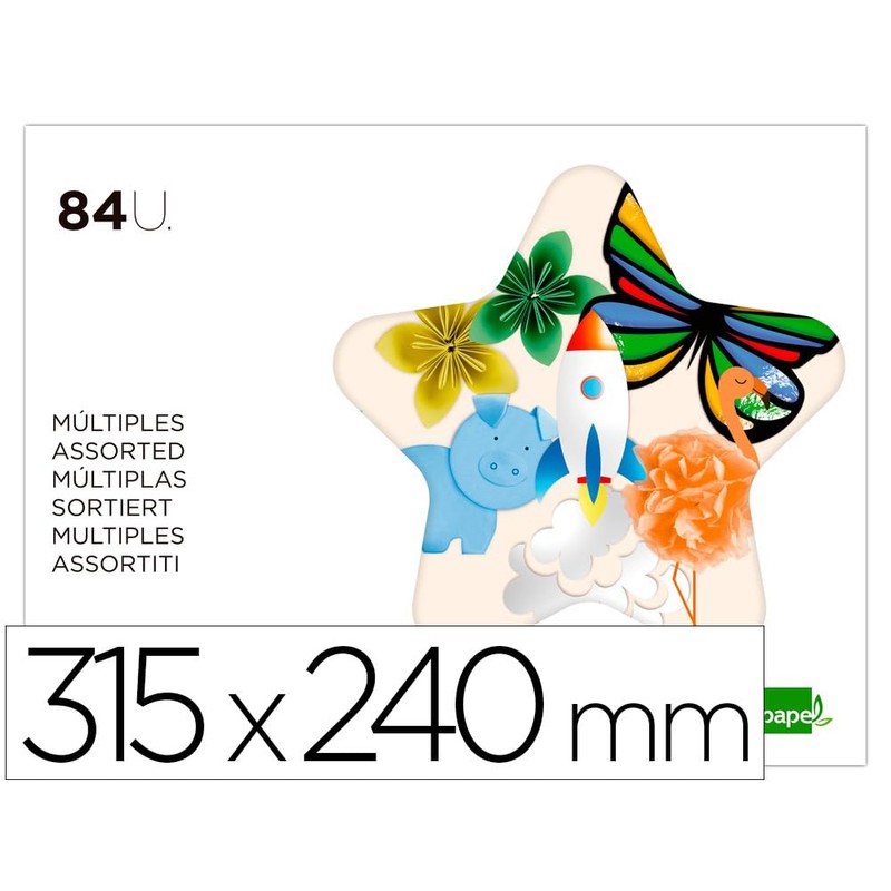 Liderpapel 916074 Creative Paper A4 240 x 315 mm Assorted