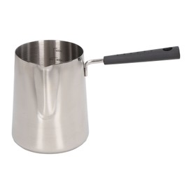 Coffee Milk Frothing Pitcher Cup 304 Stainless Steel Long Handle Milk Pitcher Pointed Tip Latte Frothing Cup with Scale 900ML 22x12x10.3cm/8.7x4.7x4.1in