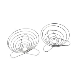 2Pcs Stainless Steel Coffee Filter Cup Rack, Two Sizes Foldable Coffee Dripper, Reusable Dripper Funnel Filter Cup Coffee Holder