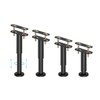 4 Adjustable Height Bed Support Legs,Heavy Duty Metal Bed Frame