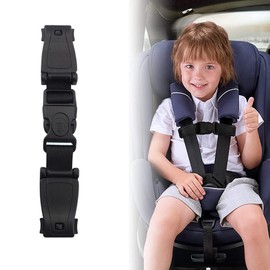 1 x Car Seat Chest Strap Clip, Baby Seat Belt Clip, Child Safety Belt Buckle Strap, Child Safety Belt Buckle, Clip Car Seat Children (Black/1 Piece)