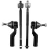 BDFHYK 4pcs Front Inner & Outer Tie Rod Ends Kit