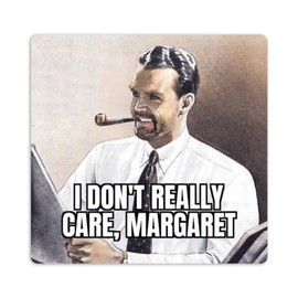 J.D. Vance I Just Don't Really Care, Margaret Funny Vintage Sticker Decal Notebook Car Laptop 5.5"