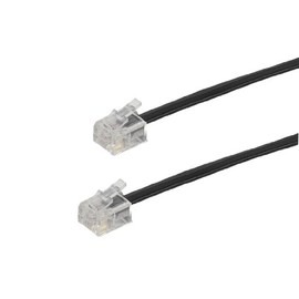 Vivanco 4 Core RJ 11 Connection Cable RJ 11 Male - RJ 11 Male Black