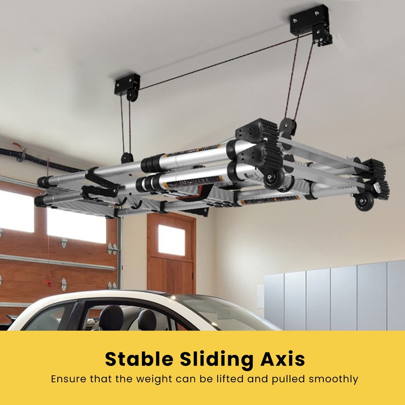VIVOHOME Kayak Hoist 2-Pack, Overhead Garage Storage Pulley System for