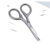 Healvian 2Pcs Stainless Steel Eyebrow Scissors for Precision Grooming Small