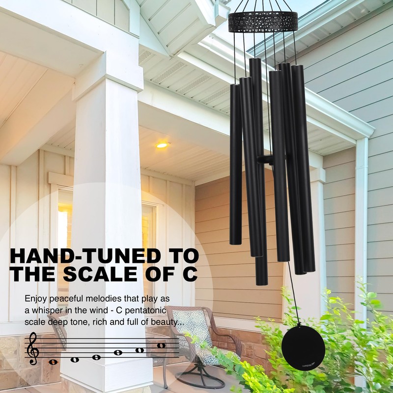 Vanquer Large Wind Chimes for Outside Deep Tone - 48''