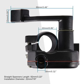 GOOFIT 7/8" Throttle Lever Thumb Control Assembly Replacement For 50cc 70cc 90cc 110cc 125cc ATV Quad Go Kart