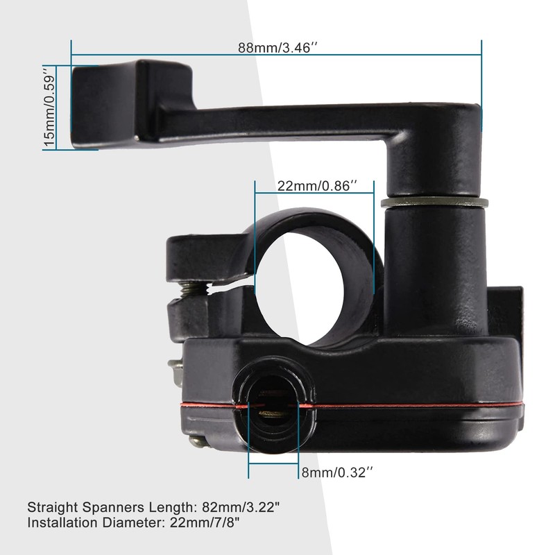 GOOFIT 7/8" Throttle Lever Thumb Control Assembly Replacement For 50cc