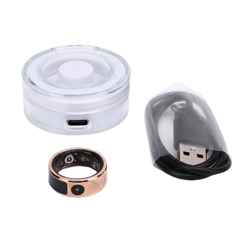 XUMIUZIY Smart Ring, Fitness Ring with Touch Screen, 5ATM Water