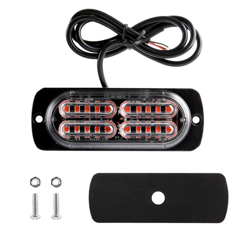 Teguangmei 12-24V 20-LED Super Bright Emergency Strobe Warning Caution Hazard