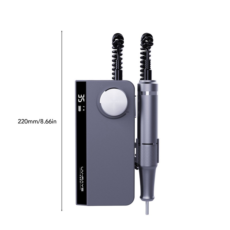 Portable Nail Drill Machine 35000 RPM Rotation Rate Adjustable Electric