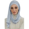 Aisha's Design Instant Hijab Scarves for Women, 95% Cotton Pretied
