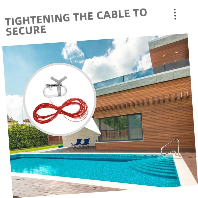 BESPORTBLE 1 Set Aluminum Pool Cover Winch with Self Locked