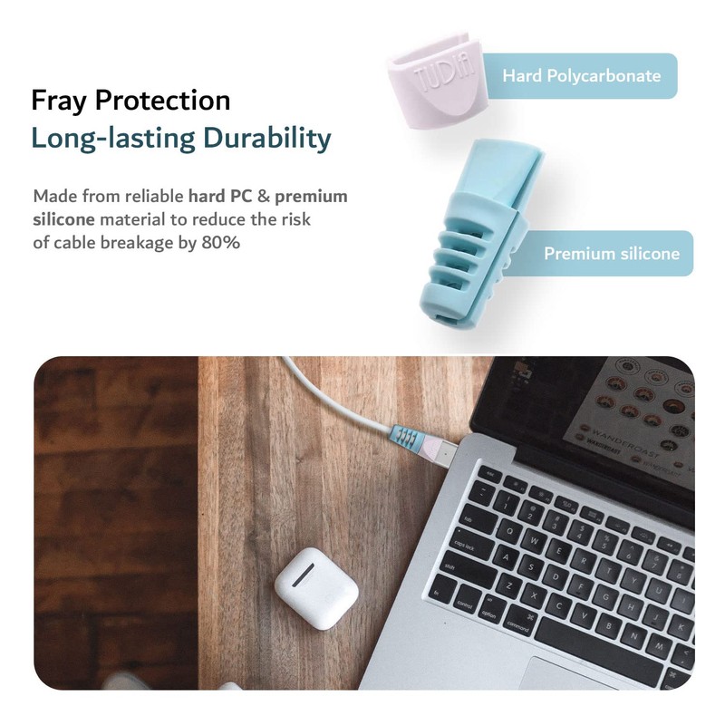 TUDIA KLIP Charging Cable Protector Saver Organizer Protective Wire Cord