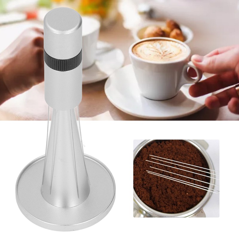 Coffee Powder Distributor Needle Rotatable Stainless Steel Coffee Stirrer Distribution