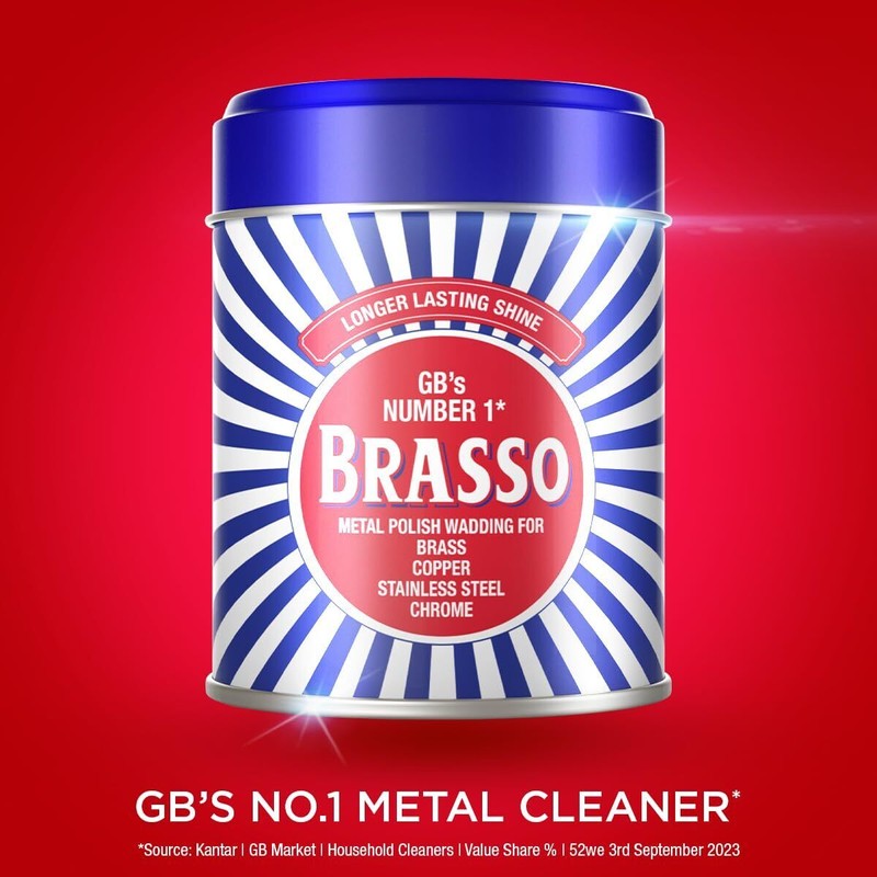 Brasso Metal Polish Wadding 2.65 Ounce for Brass Copper Stainless