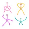 4Pcs Giraffe Tube Toy Telescopic Suction Cup Tube Giraffe Toy