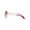 Coach HC7133 Sunglasses, Shiny Rose Gold/Burgundy/Burgundy Gradient, 57 mm