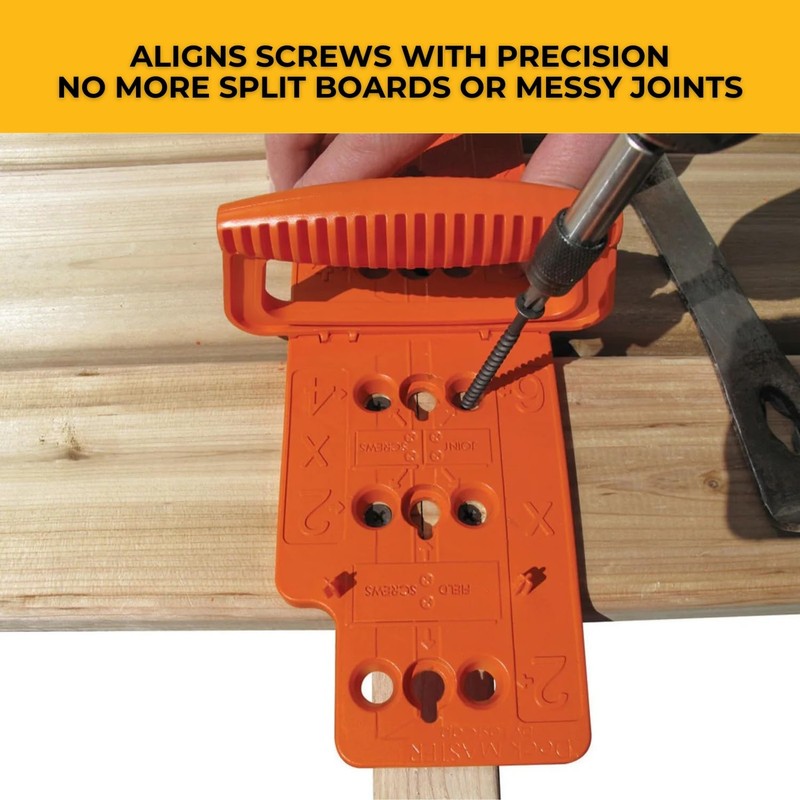 JIG-A-DECK Deck Spacer & Fastener Alignment Guide for Hardwood, Composite,