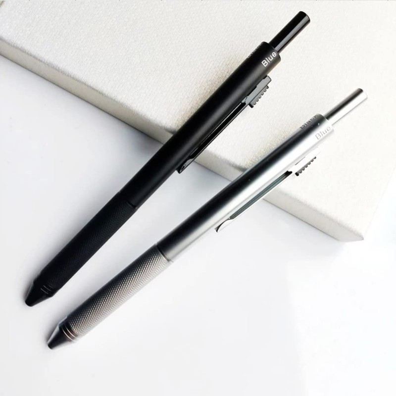 MROOFUL 4 in 1 Ballpoint Pen Metal Multicolor Black Blue